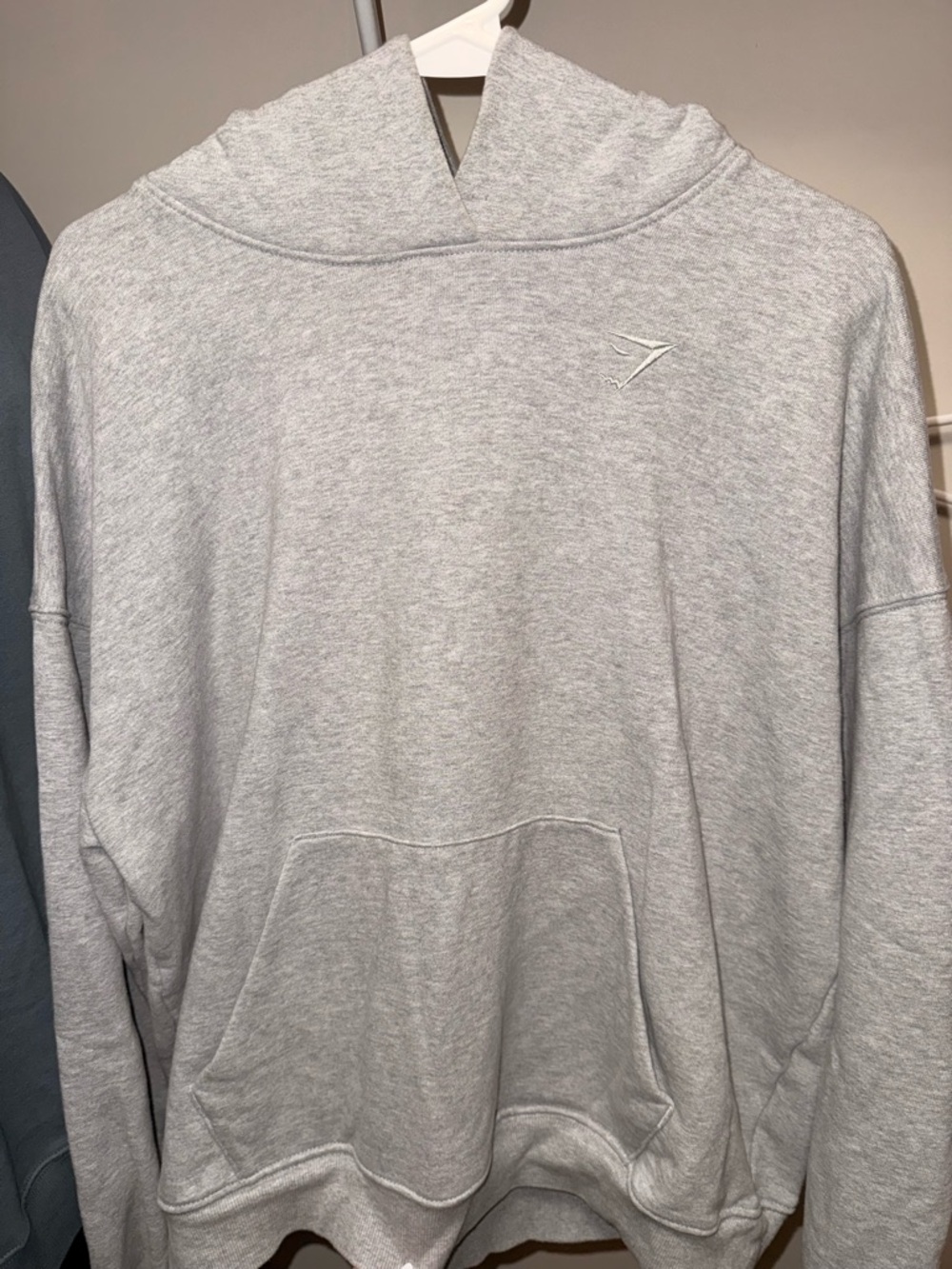 Gymshark Light Gray Hooded Pullover